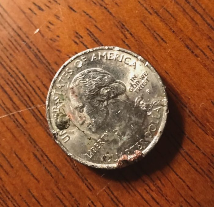 Quarter found through focus or luck?