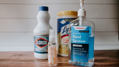 Bleach, Hand Sanitizer and Wipes