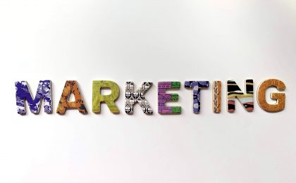 The word MARKETING