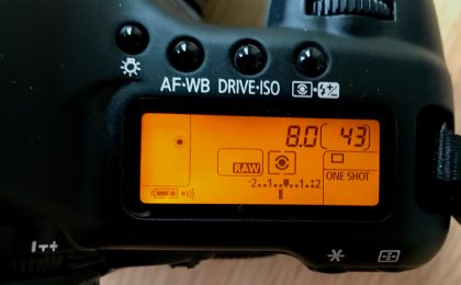 Exposure Compensation Dial on camera