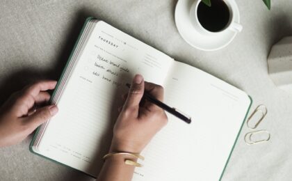 Are "to-do" lists effective? Here is a photo of someone writing their Big 3 in the Full Focus Planner.